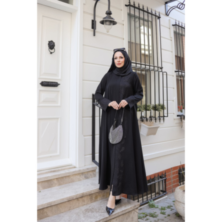 Ravza Dubai İpeği Abaya - 1009