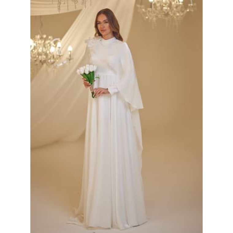 DURU NİKAH ABİYE ELBİSE - Beyaz- Burak Baran Fashion DURU NİKAH ABİYE ELBİSE - Beyaz- Burak Baran Fashion