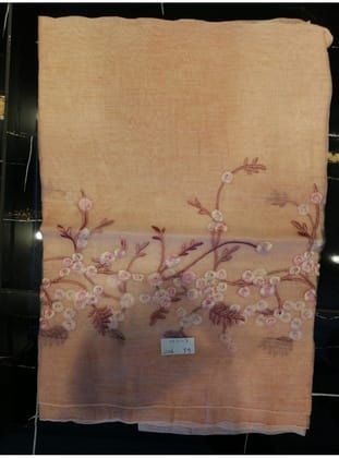 Organze Nakış İthal İpek Cotton Seri Şal Askısı ile Birlikte 90X200 cm Yeşil